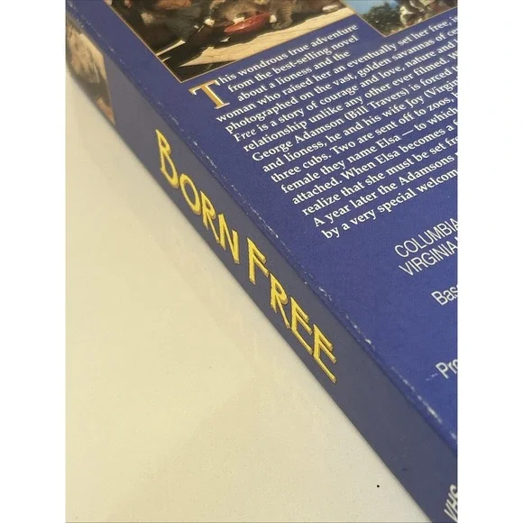 Born Free (1965, VHS 1995) Virginia McKenna Lion Lioness Zoo Open‎ Road Films - Picture 10 of 16